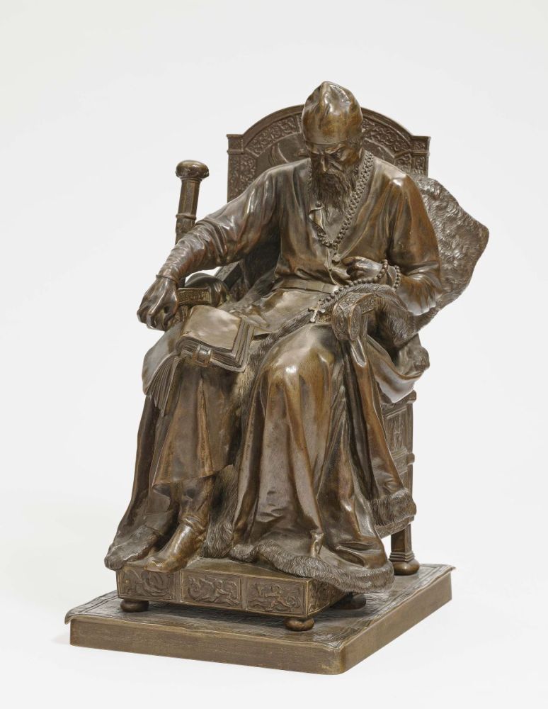 Russian artist Mark Antokolsky bronze statue of Ivan Terrible