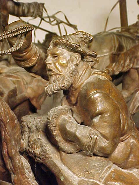бронза Грачёв Тройка мужик извозчик скульптура Верфель Петерсбург