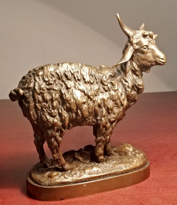 Скульптура Евгений Лансере бронза коза