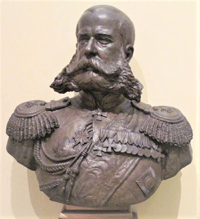 general mihail Scobelev Skobelev Scobeleff russian bronze bust