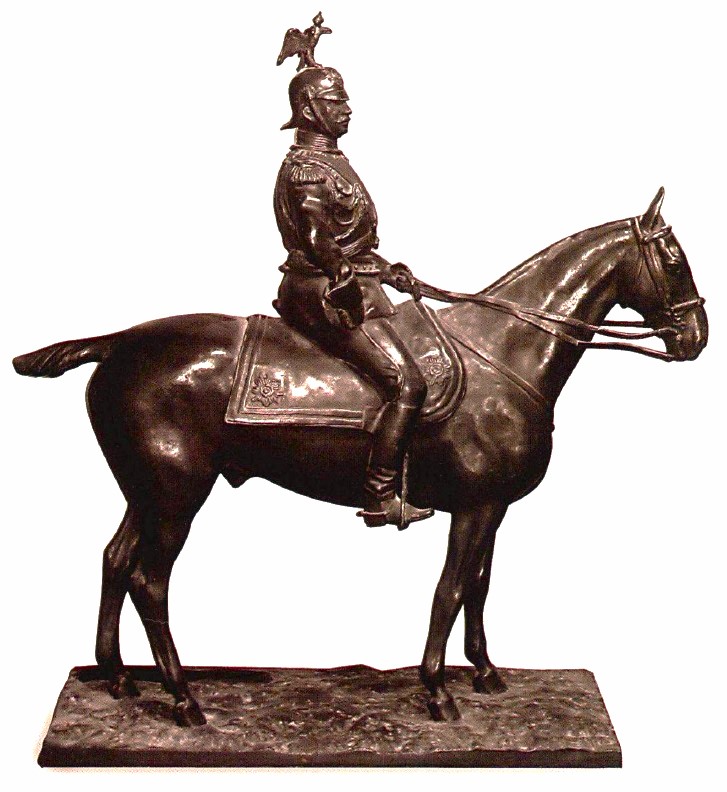 Knyaz Felix Yusupoff on horseback bronze statue