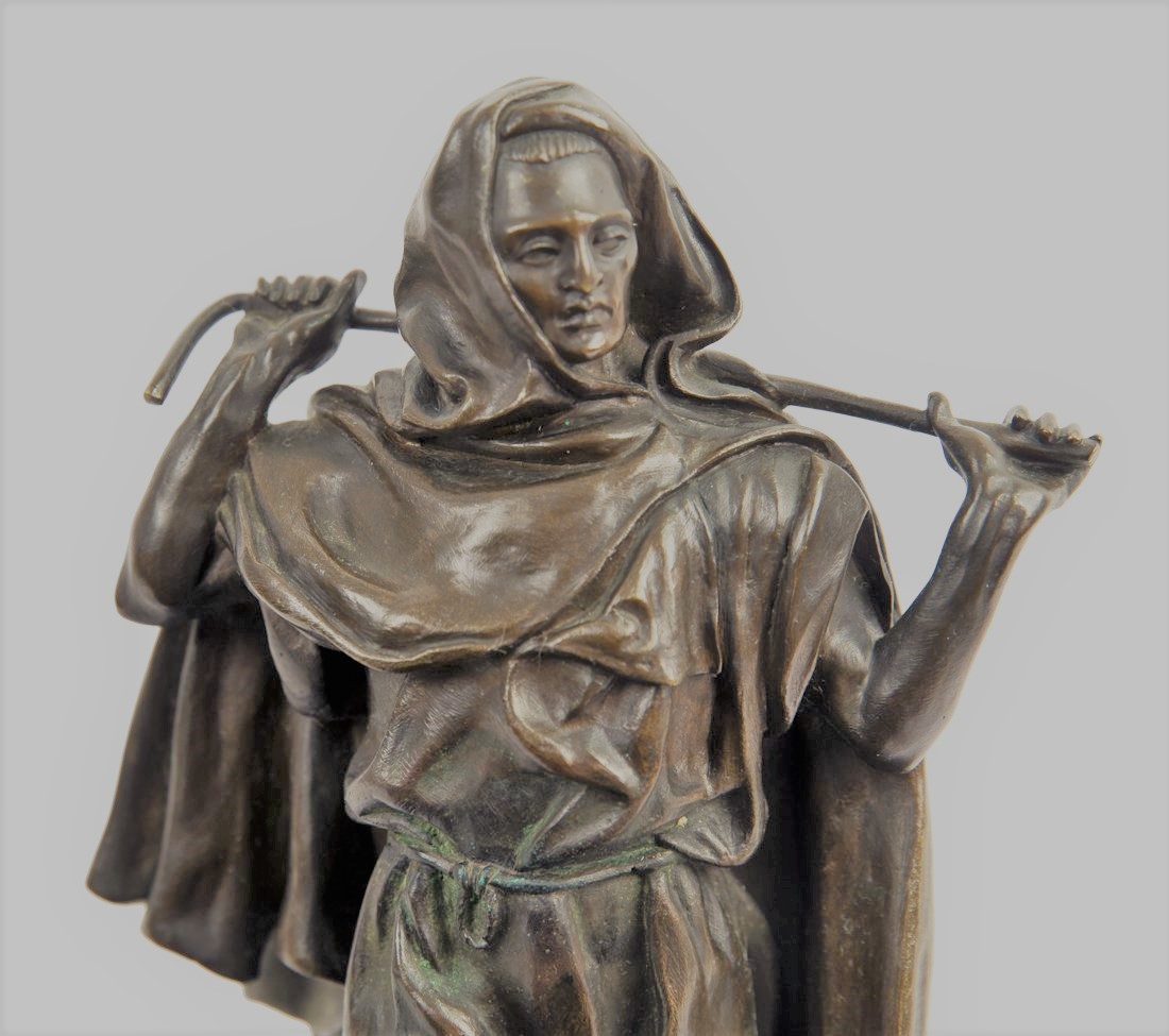 arab - Kamil-Wasserverkäufer-Lanceray-Russisch-Statue-Araber-Bronze
