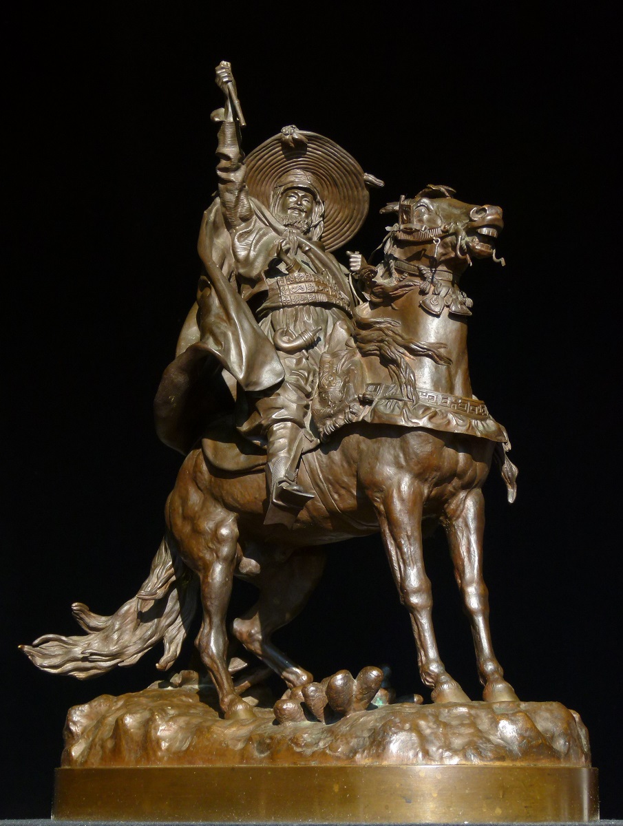 arab - arab-lanceray-eugeny-bronze-horseback-rider-russian-foundry-cast-new-york