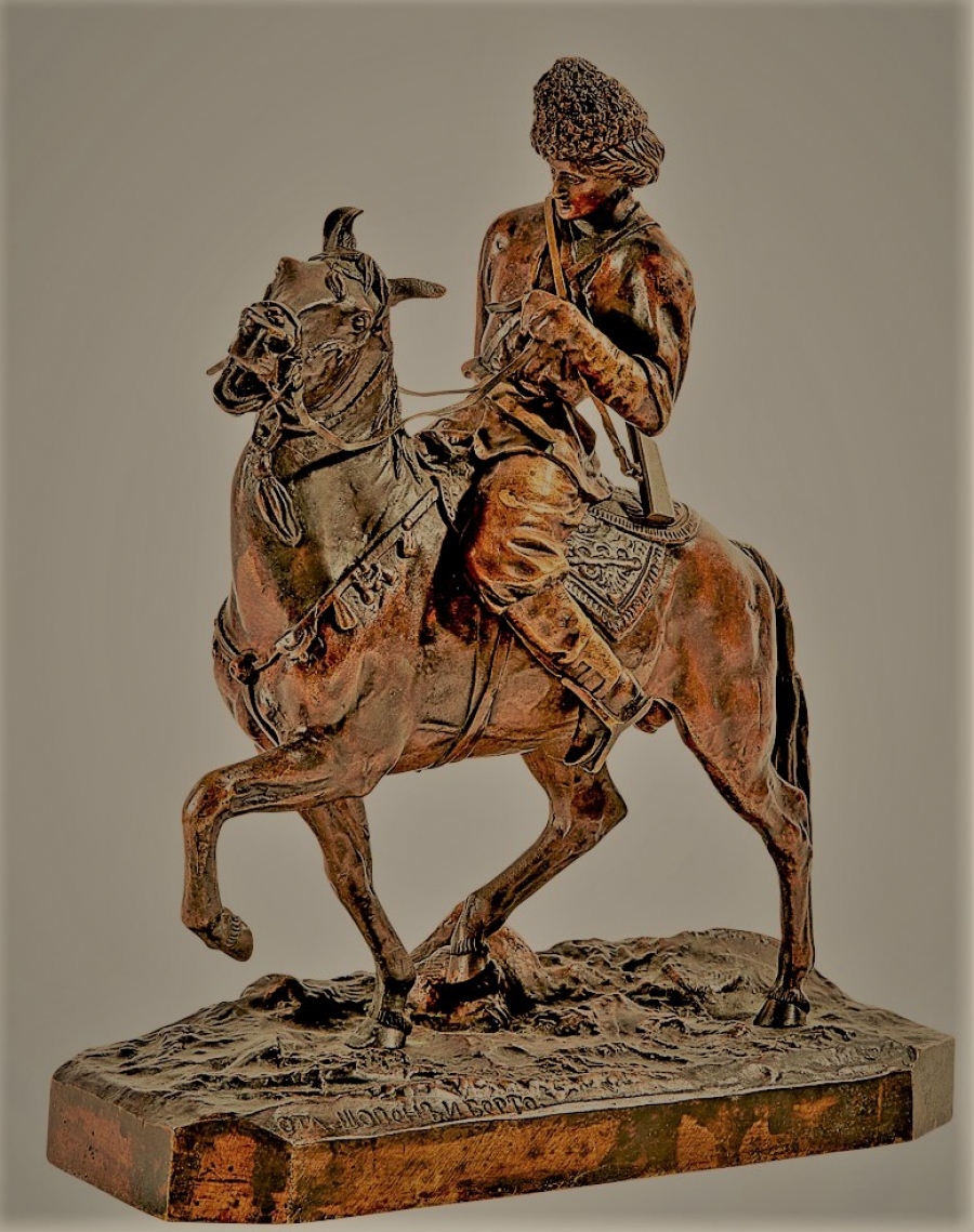 georgian - young-georgian-lanceray-lansere-bronze-statue-2