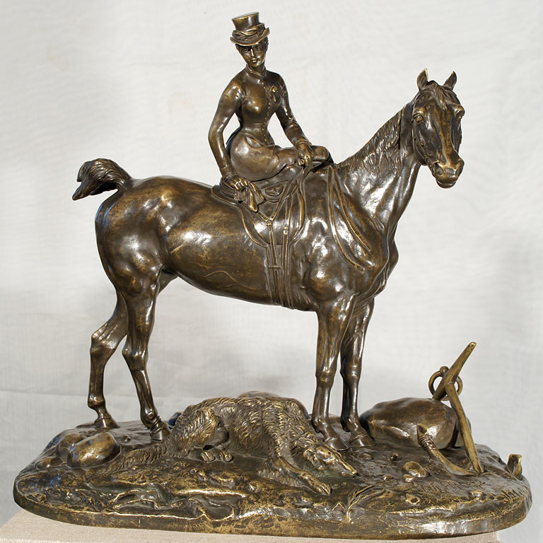 horses - -лансере-бронза-amazon-bronze-lanceray
