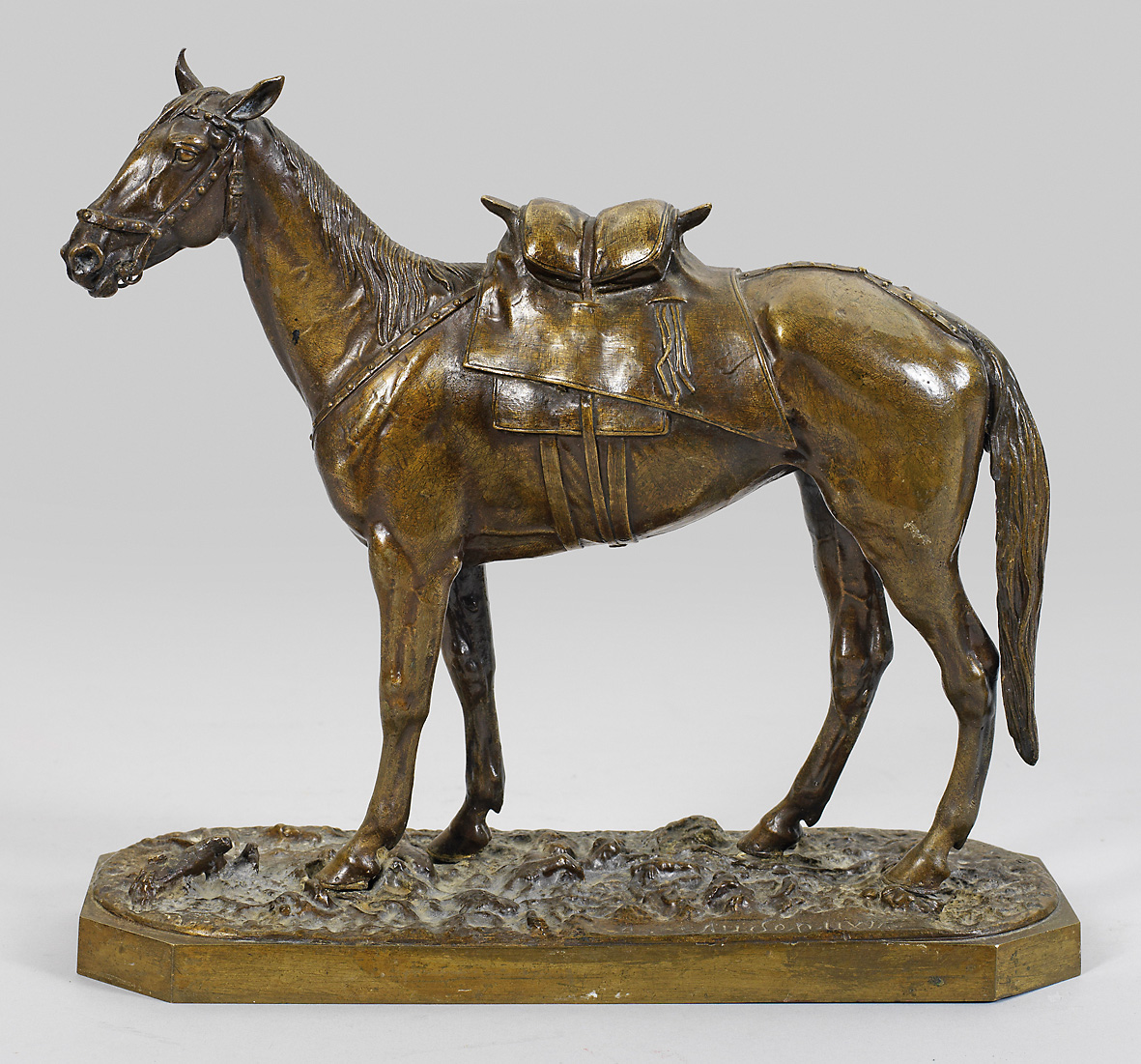 nikolay-ivanovivh-leiberich - Nikolay-Lieberich-Russian-bronze-statue-hunting-horse